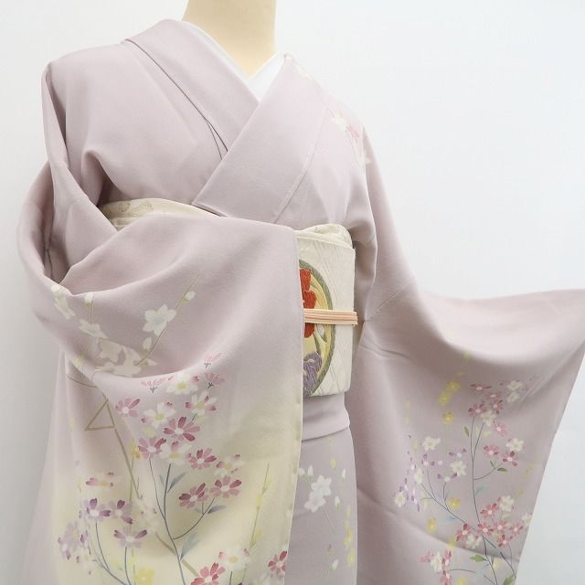 正絹 仕付け糸付