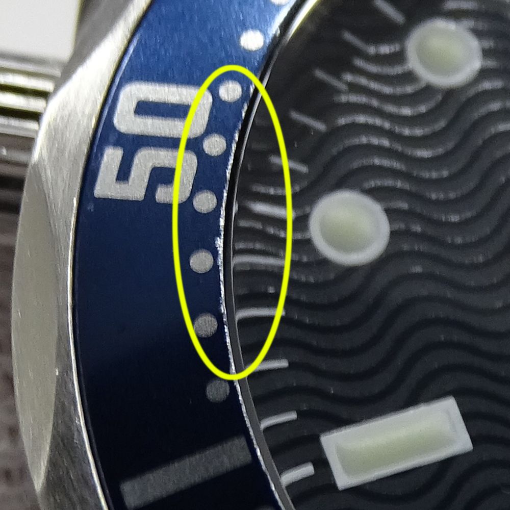  オメガ OMEGA シーマスター 2531.80 時計 メンズ ブランド プロフェッショナル 300 m デイト 自動巻き AT ステンレス SS シルバー ブルー 磨き済み 自動巻き時計 腕時計(アナログ)