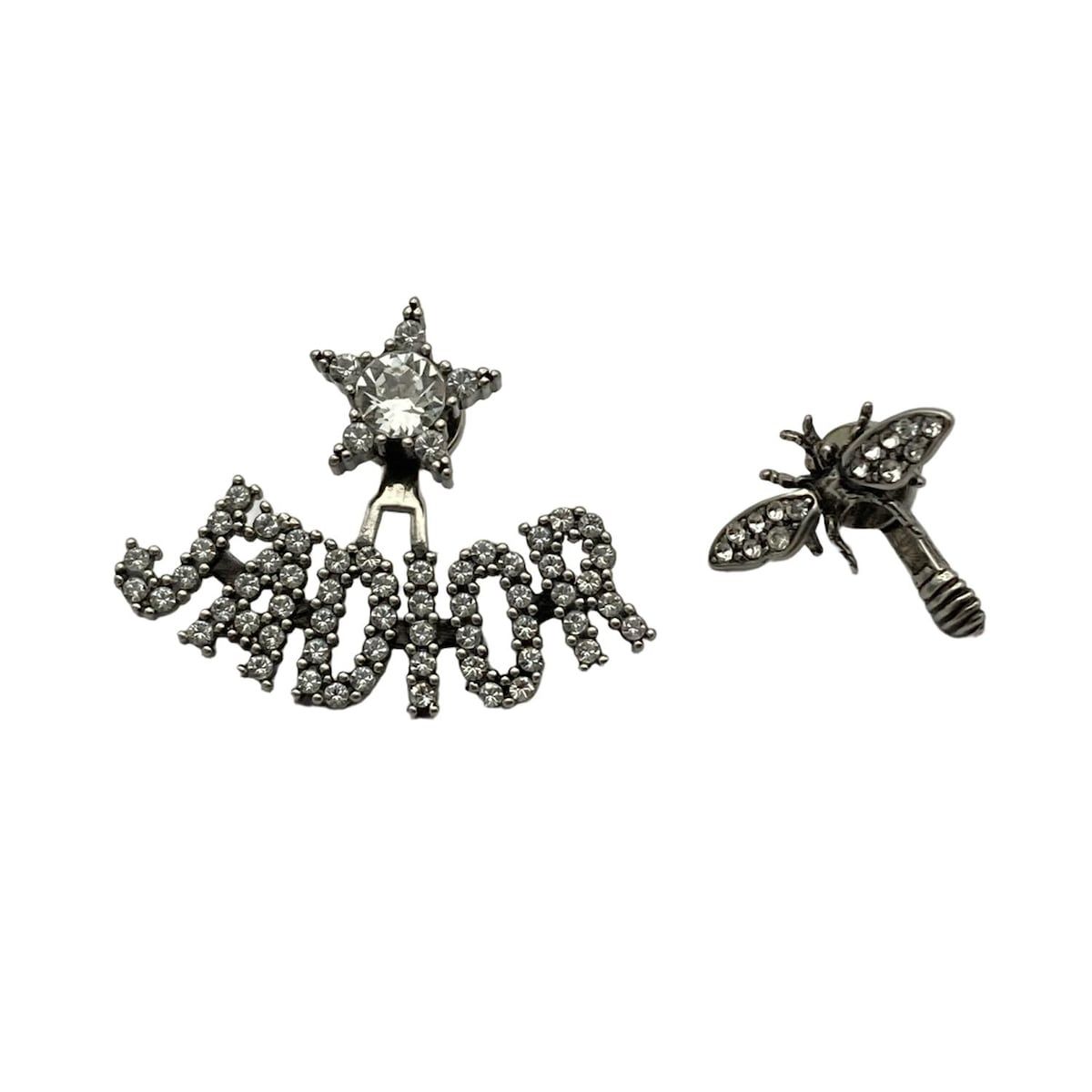 DIOR|ChristianDior ディオール|クリスチャンディオール ピアス J ADIOR ジャディオール シルバー×クリア