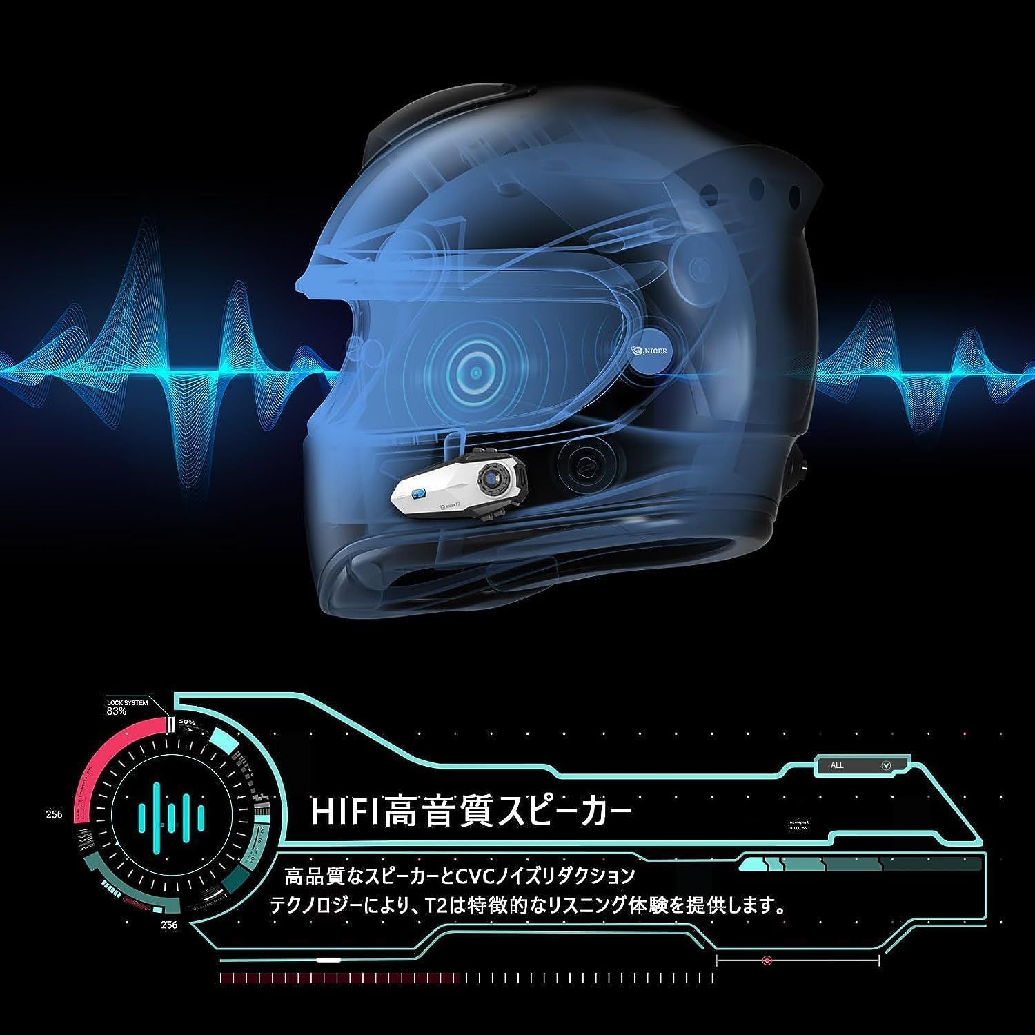 バイクインカム 同時接続対応 ワンクリックで自動ペアリング 日本語説明書付き