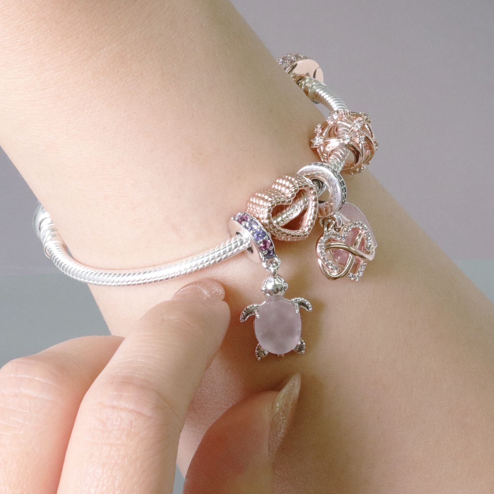 ☆【新品・正規品】PANDORA(パンドラ) ☆ハート＆スネークチェーン