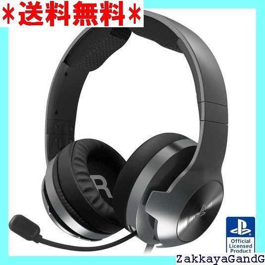 SONYライセンス商品 ホリ ゲーミングヘッドセット プロ for PlayStation®5 PlayStation®4 PC ブラック PS5対応 34