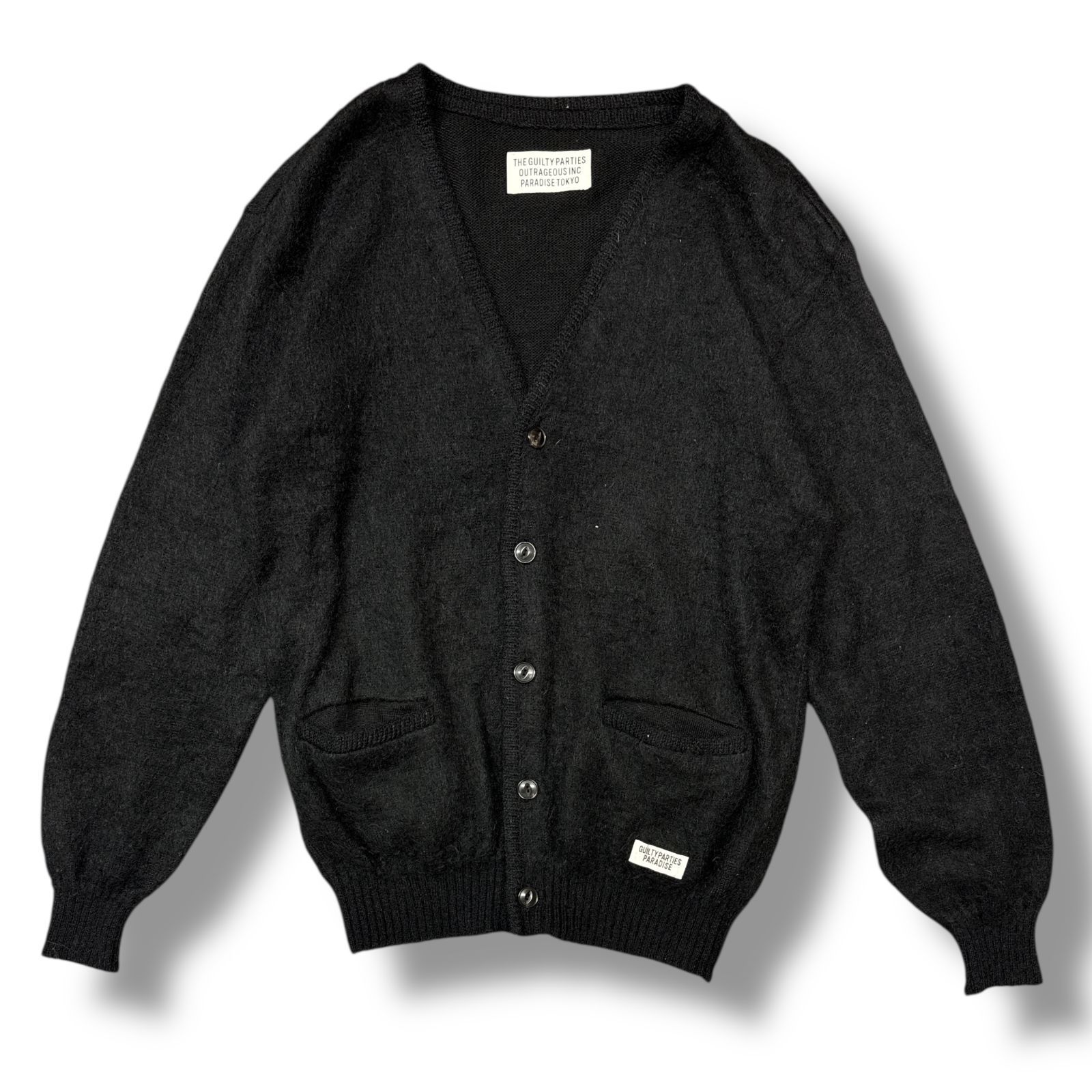 参考上代47300円 WACKO MARIA 22SS MOHAIR CARDIGAN モヘア ニット 