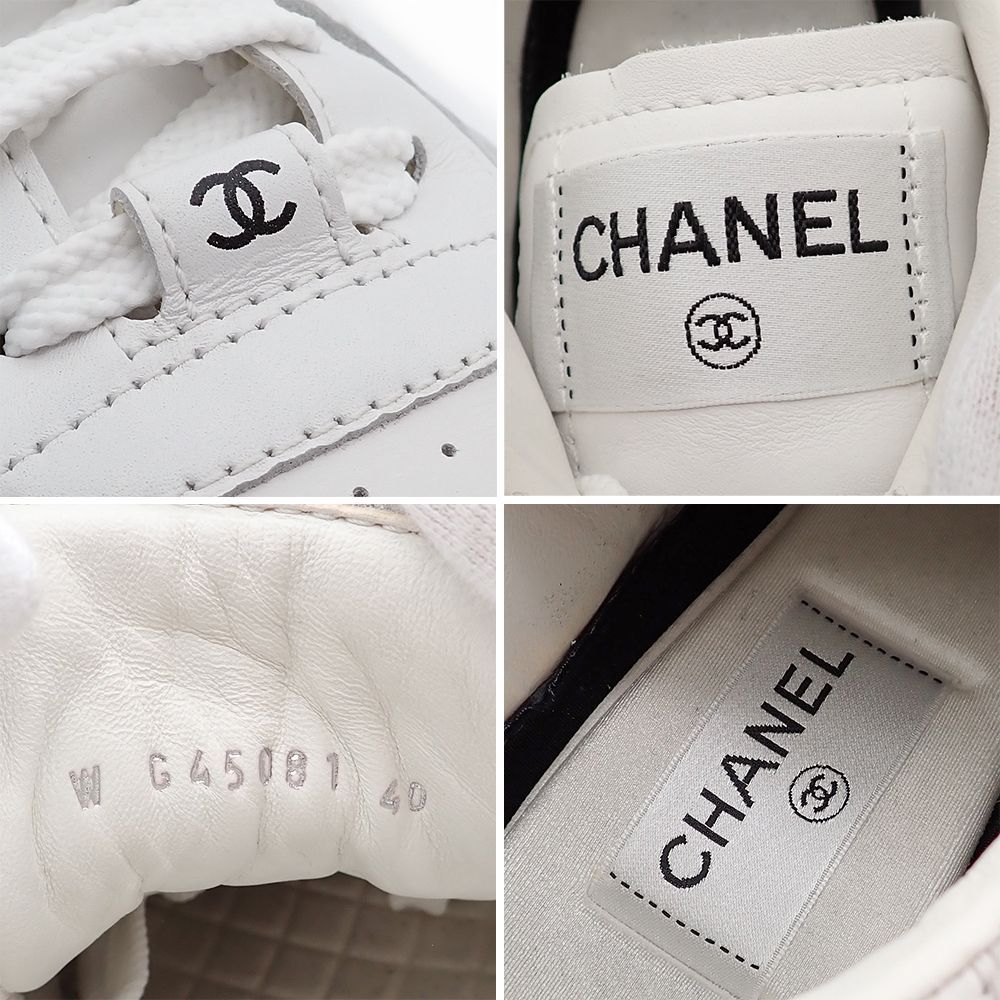 シャネル スニーカー メンズ レースアップ ローカット ココ