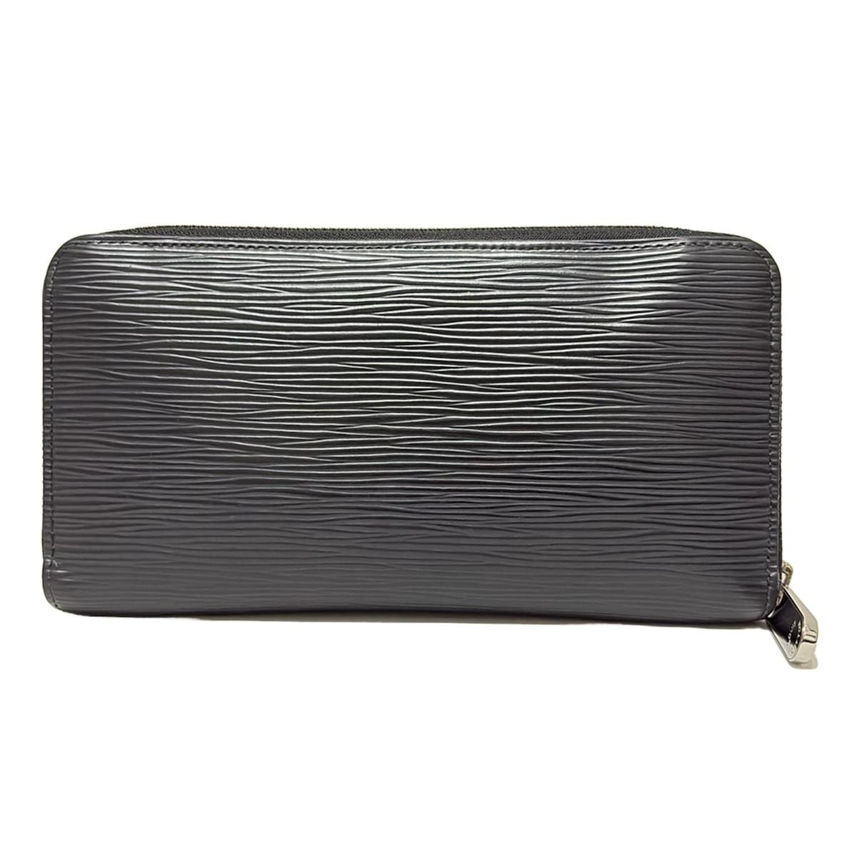 LOUIS VUITTON ルイヴィトン 長財布 エピ ジッピーウォレット M60072 ノワール×シルバー金具 ラウンドファスナー レザー