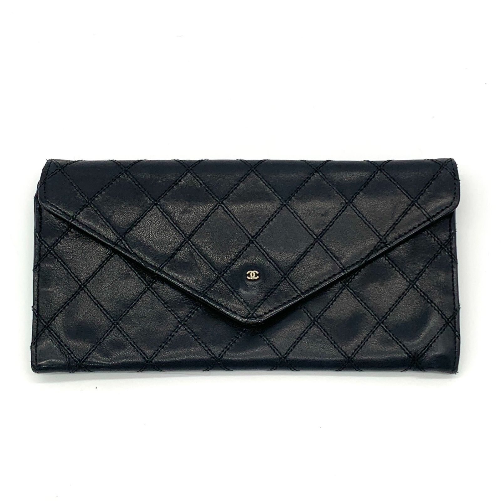 CHANEL ビコローレ 長財布 ブラック ▽CHANEL ビコローレ 長財布 ブラック レザー ウォレット - メルカリ