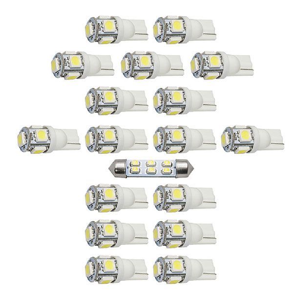 メルセデスベンツ W204 Cクラス [H19.6-H26.4]  LED ルームランプ SMD 91発 18点セット