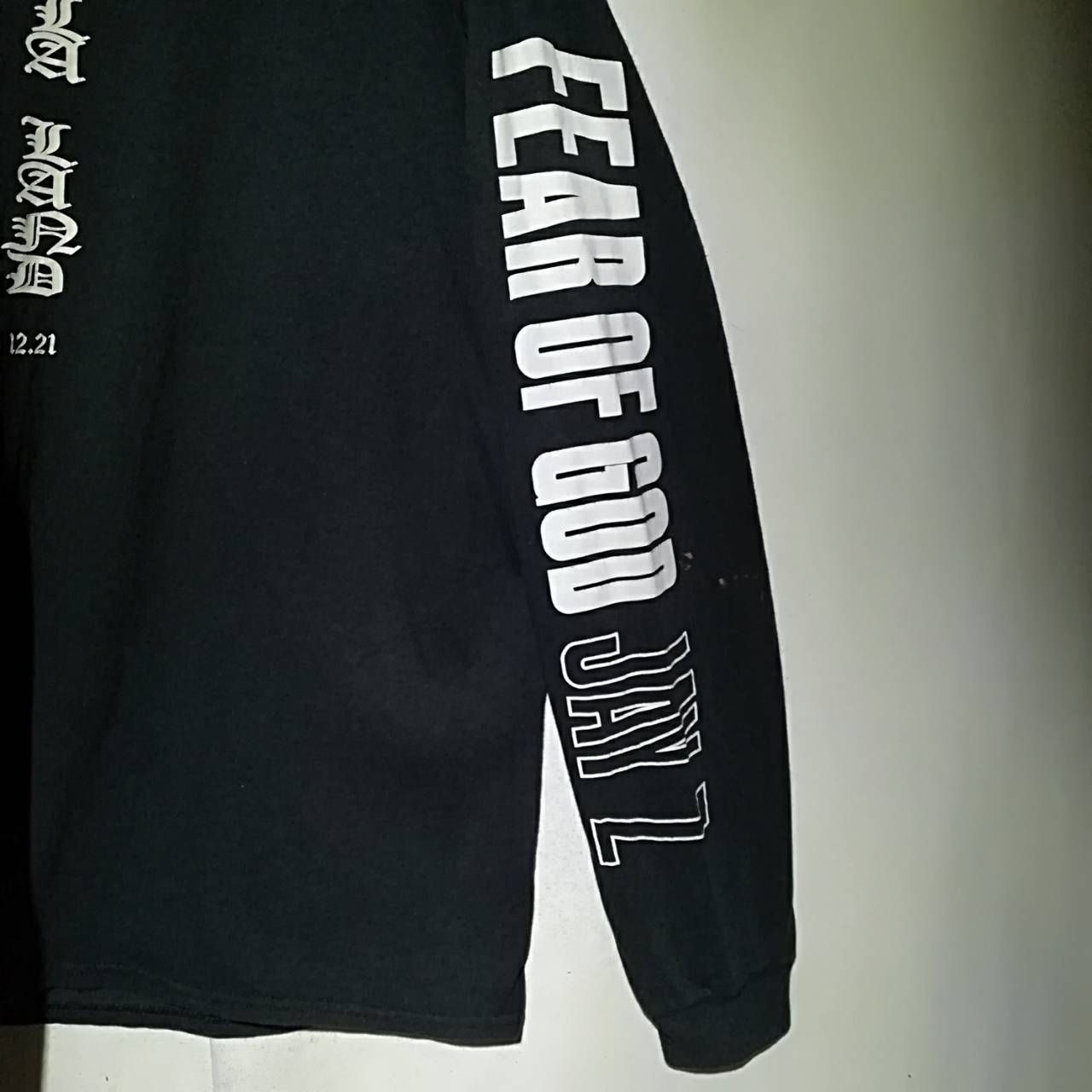 美品 Fear Of God × Jay Z ロンT フィアオブゴッド L中古美品状態は