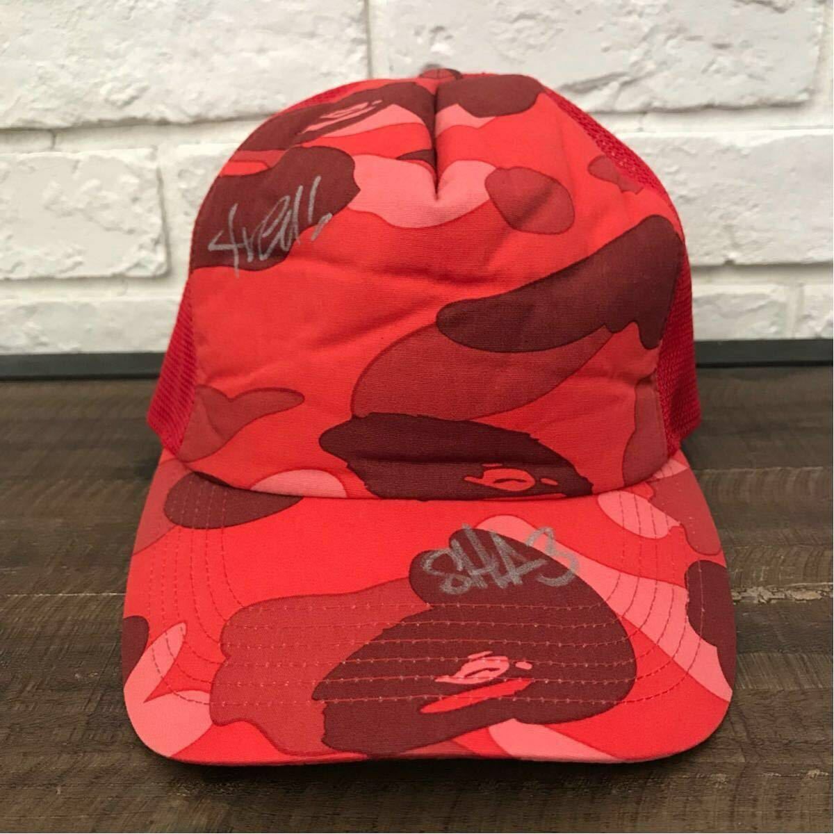 ☆Pharrellサイン入り☆ N.E.R.D × BAPE cap NERD BBC pharrell camo 