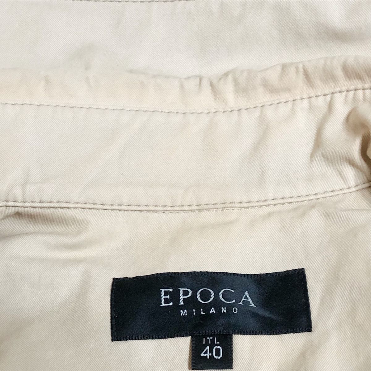 EPOCA(エポカ) トレンチコート サイズ40 M レディース - ベージュ 長袖 ...