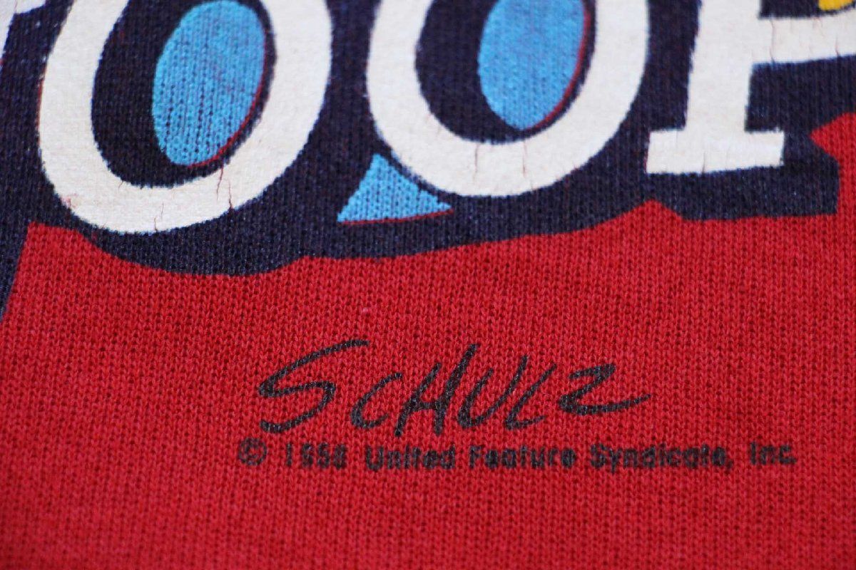 USA製 70s 80's ARTEX 7分袖 スヌーピー フットボール T USA製 70s