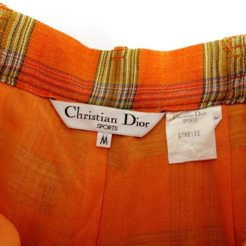 SPORTS リネンブレンドチェック柄キュロットパンツ