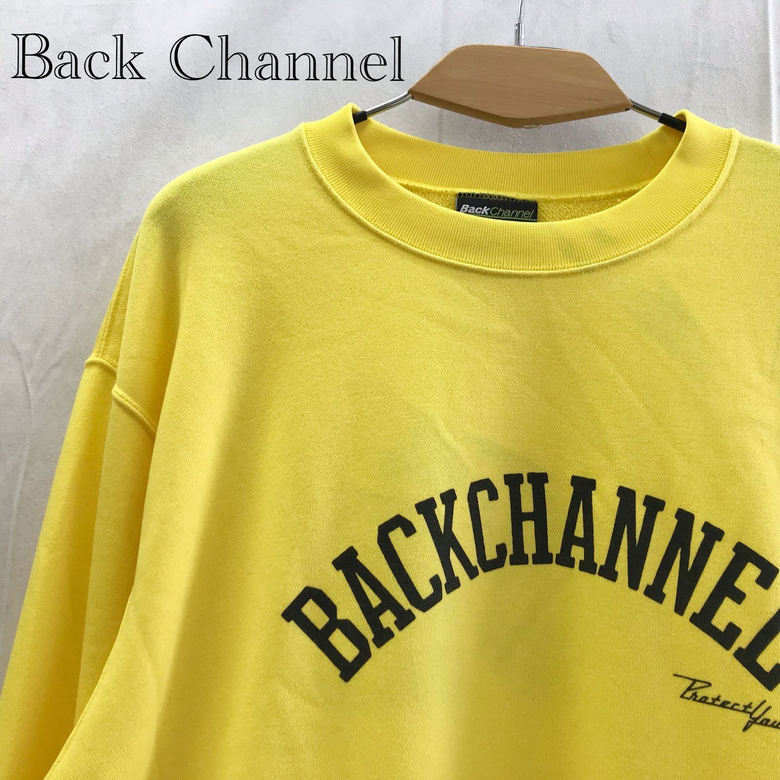 back channel(トレーナー) 美品BackchanneIバックチャンネルプリント