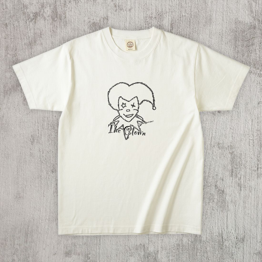 グラフィックTシャツ　The Clown Mono / Black