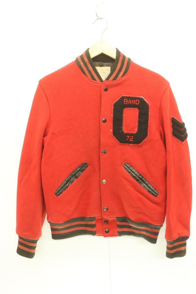 未使用 美品 DELONG デロング　スタジャン ウール 本革　グリーン 中古 Delong メンズスタジャン 38 スタジャン Delong 38 黒 ブラック