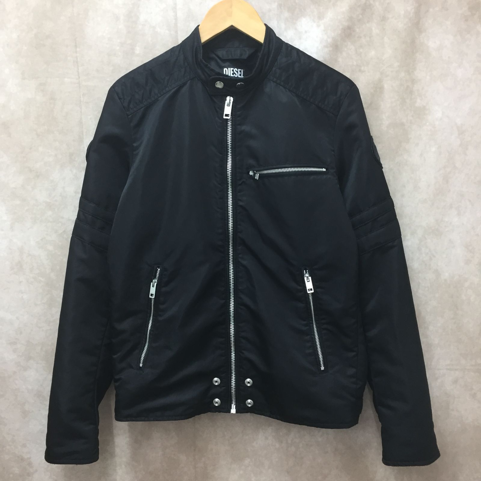 ☆美品☆ DIESEL ディーゼル ナイロンライダースジャケット Mサイズ 美品 DIESEL ディーゼル ナイロン ライダースジャケット Mサイズ