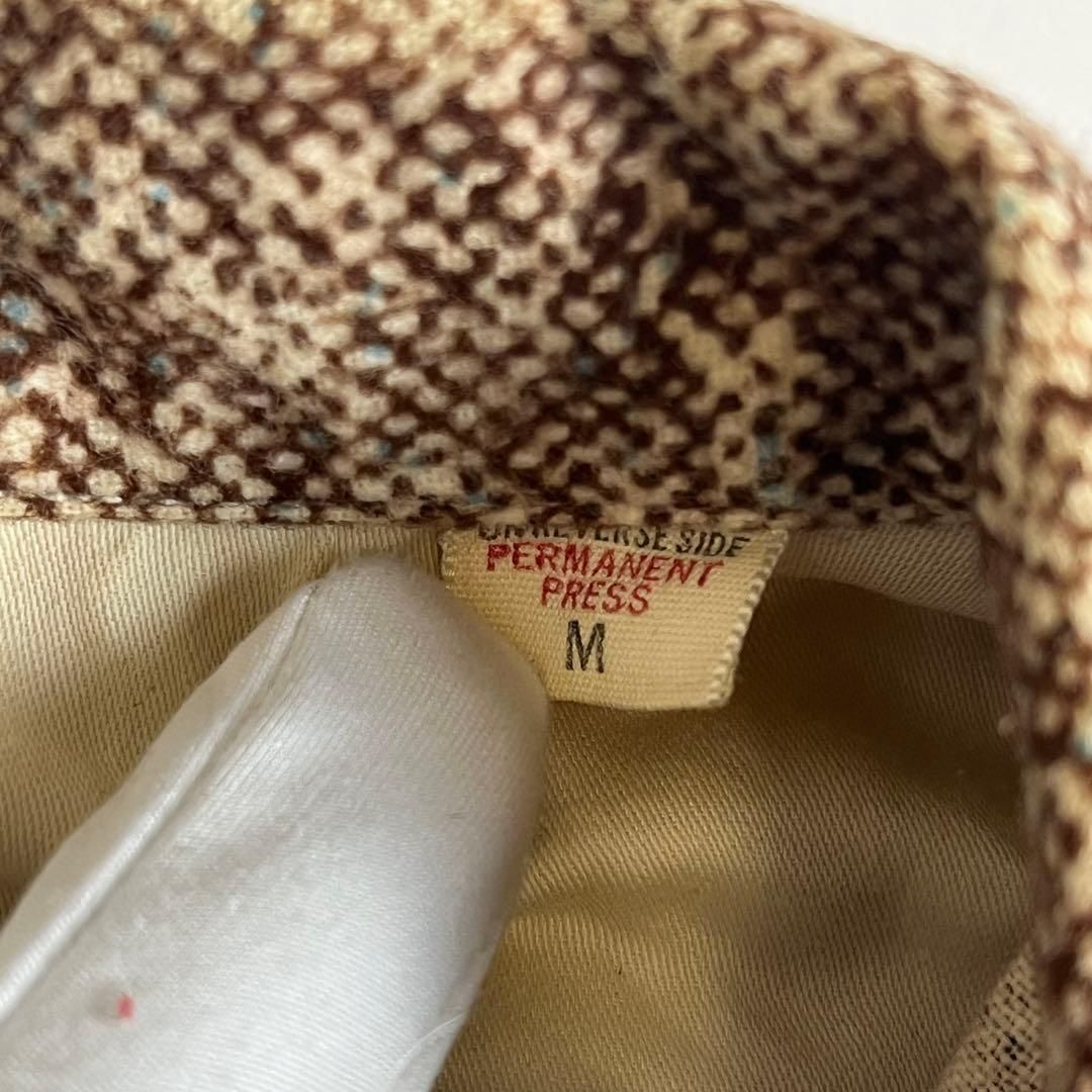 プリントネルシャツ