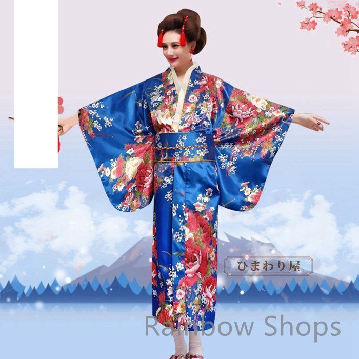 «新品未使用» 花柄 レディース 女性用 浴衣 美人百花 花火大会 夏祭り 夏 新品未使用】浴衣 レディース 浴衣 花火大会 盆踊り☆女性☆女性
