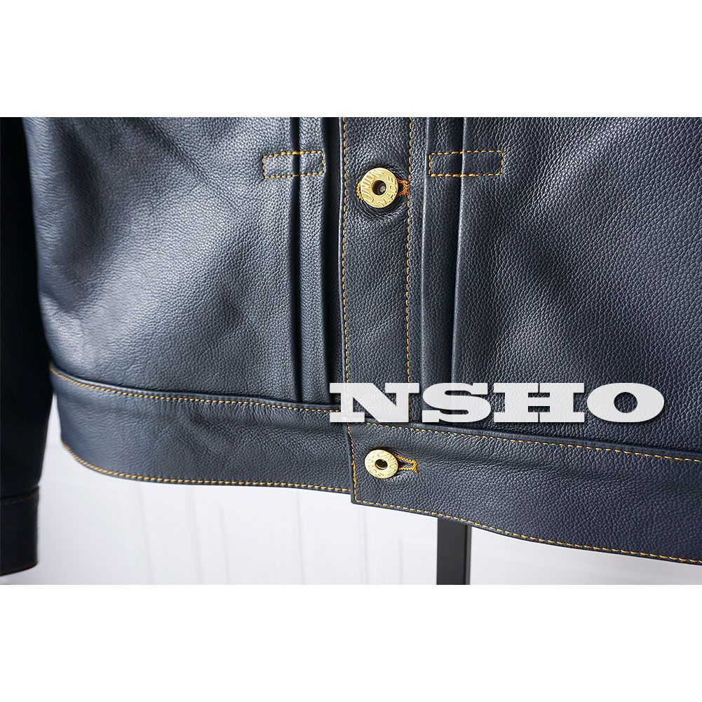 新品 最高峰 牛革 インディゴ カウハイド ファーストタイプ Gジャン