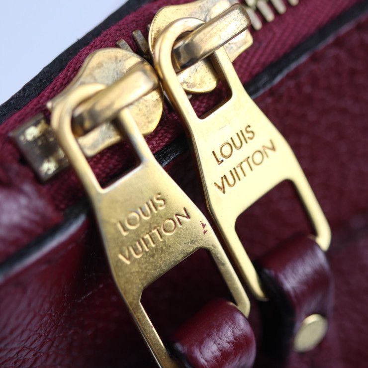 LOUIS VUITTON ルイ ヴィトン バスティ―ユMM ハンドバッグ M41166 レザー オロール ワインレッド系 モノグラムアンプラント  2WAY ショルダーバッグ ゴールド金具 【本物保証】