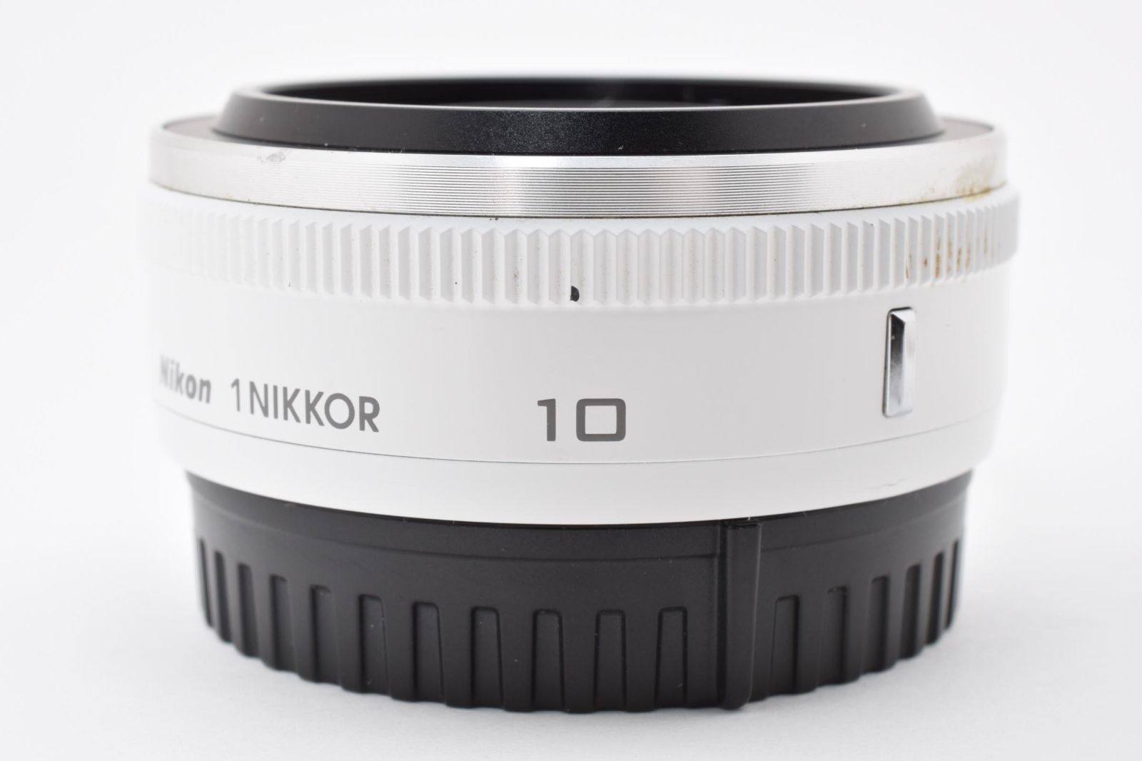 ニコン Nikon 1 NIKKOR 10mm F2.8 ホワイト ☆前後キャップ付属 LL38