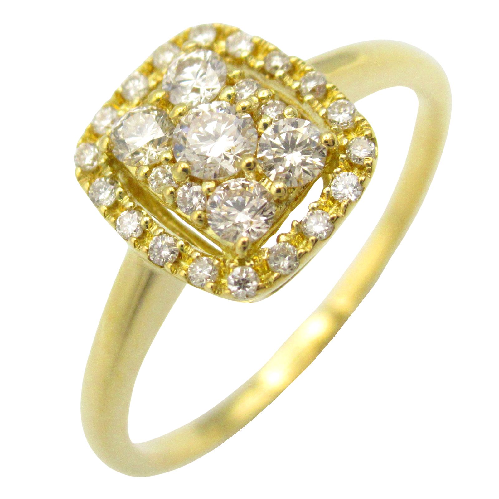 ジュエリー JEWELRY リング・指輪 ダイヤ リング ﾀﾞｲﾔ 2.5g #11.5 K18  