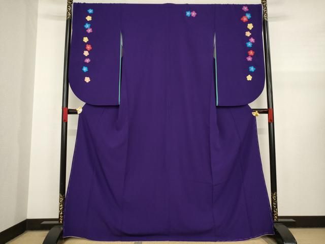 【春】20462o 振袖　山本寛斎　花植物文様　お洒落　着物 平和屋着物▽世界的ファッションデザイナー 山本寛斎 kansai