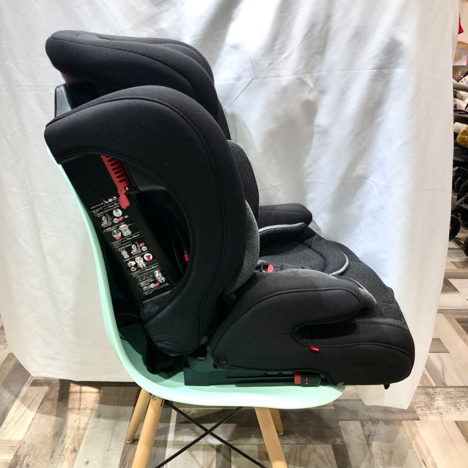 美品】シーエー産商 バースデイ限定モデル クレイドル・ハーネスジュニア ISOFIX ブラック ジュニアシート - メルカリ