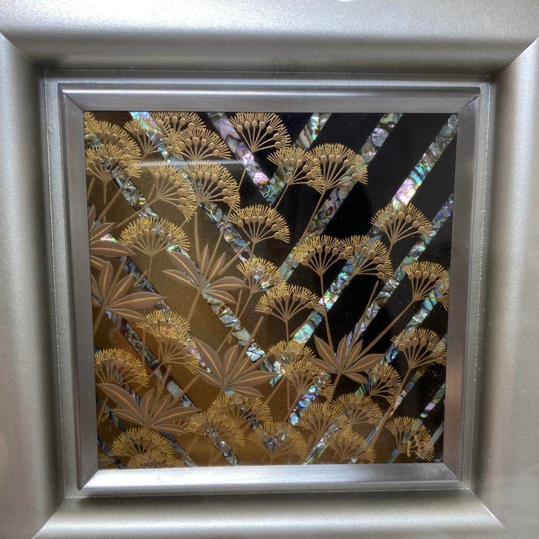 服部俊夫 蒔絵額 タトゥ箱入 トニヒ 東さ6-0426 1F