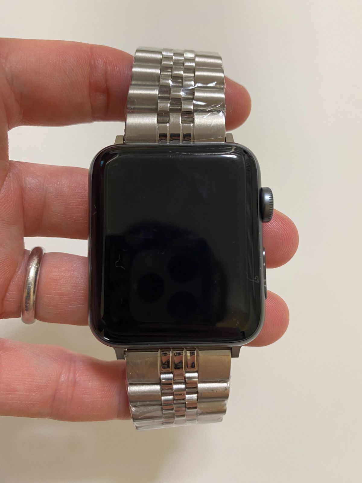 バンド ベルトステンレス 銀 Apple watch アップルウォッチ 人気 全部の大きさに対応サイズ用意