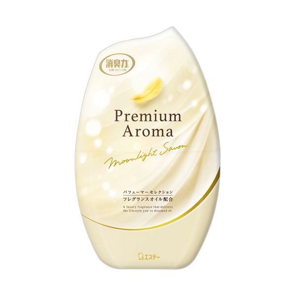 （まとめ） エステーお部屋の消臭力 Premium Aroma ムーンライトシャボン 400mL 1セット（3個） 【×3セット】