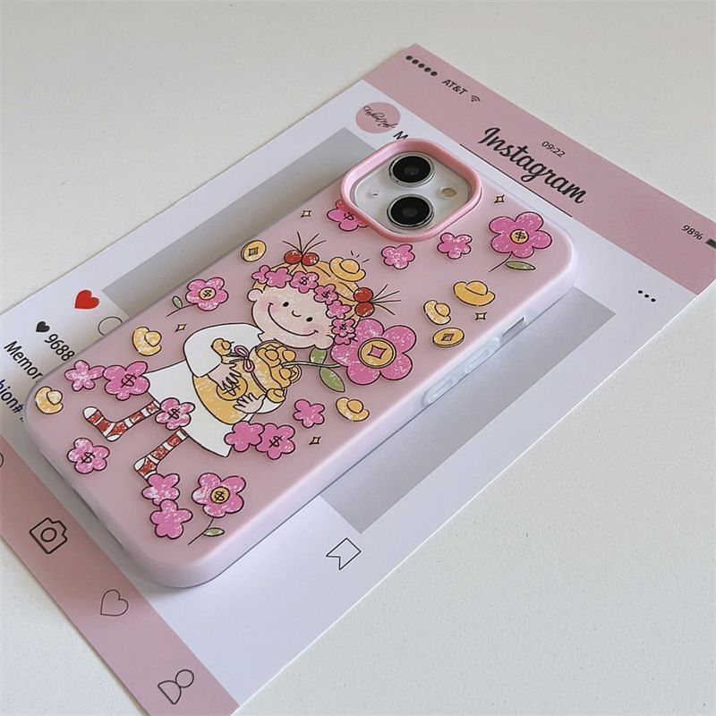 cocoちゃん iPhone16ケース iphoneケース ストラップ付き ハード