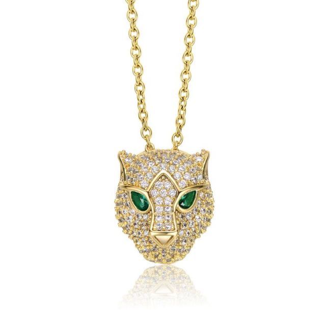 ネックレス・ペンダント Rolex Chain Cheetah Head Crystal Chocker Iosselliani Rolex Chain Cheetah Head Crystal Chocker