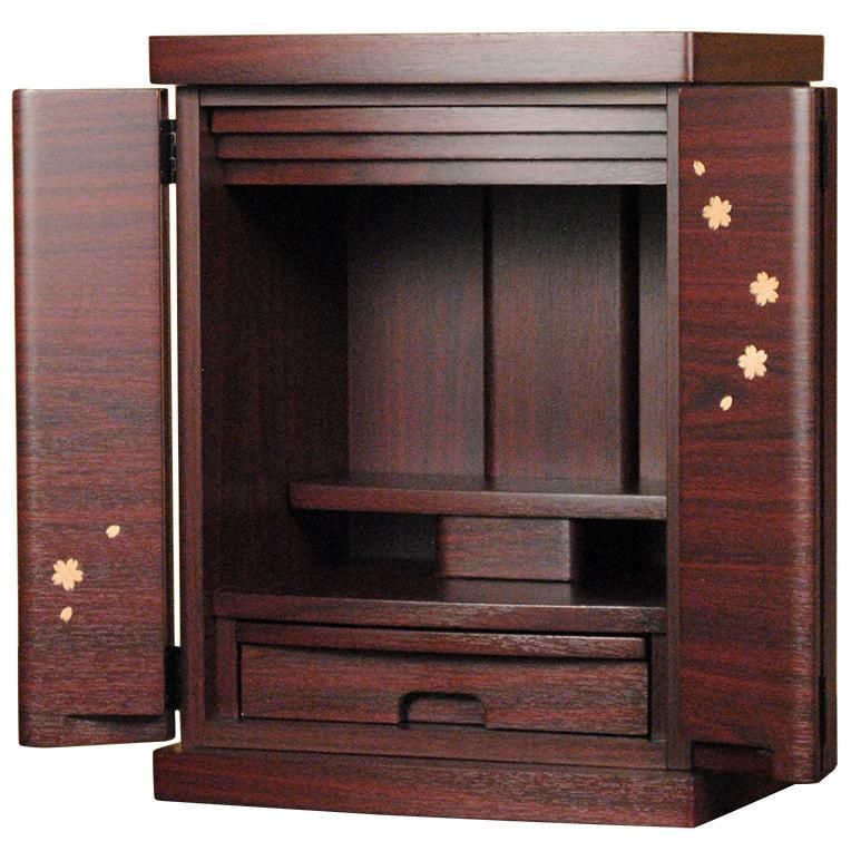 ミニモダン仏壇 桜都 おと 15号 紫檀色