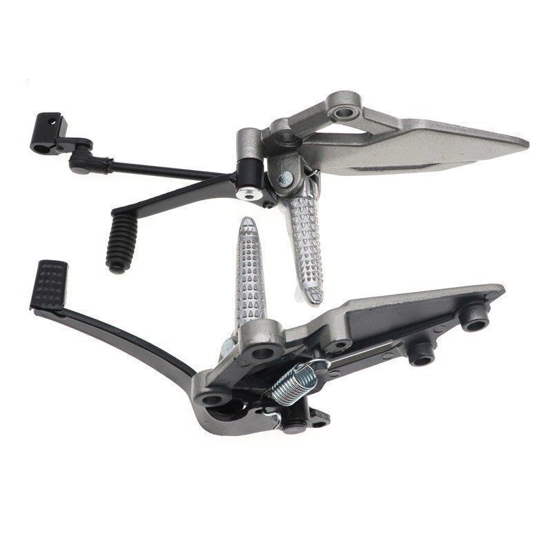 オートバイフロント左右足ペグブラケットブレーキシフトペダルレバーマウント川崎versys 250 300忍者EX250R Z250 Z300 FFCRYSTALESIA_COM