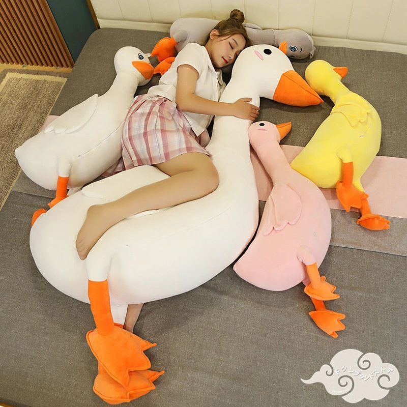70cm~2m 1m ぬいぐるみ ロングクッション ガチョウ あひる アヒル ダック 長い抱き枕 動物 アニマル 大きいサイズ 小さいサイズ 子供 大人