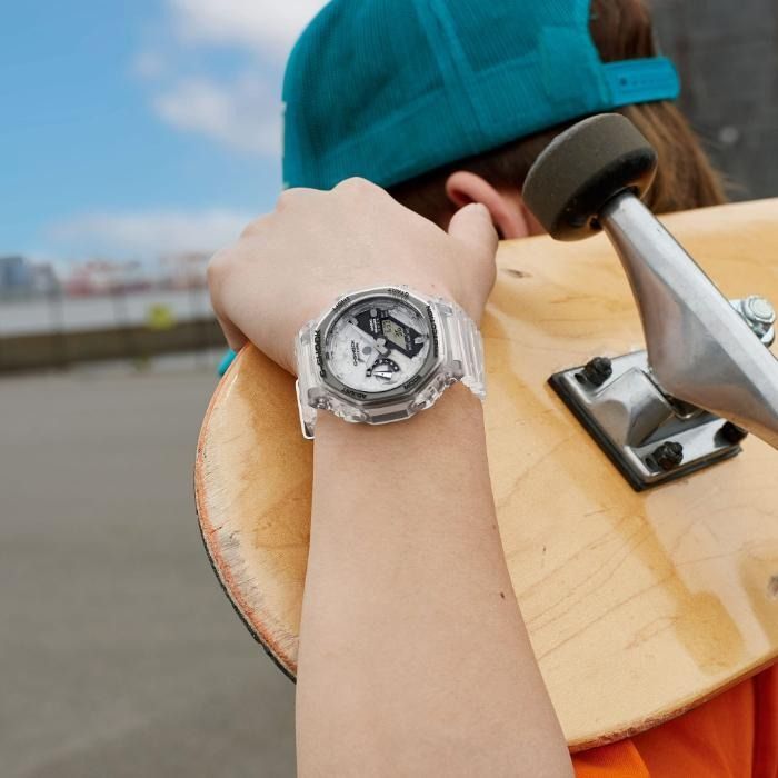 G-SHOCK ホワイト　ほぼ未使用 カシオーク G-SHOCK Gショック 40周年 クリア リミックス