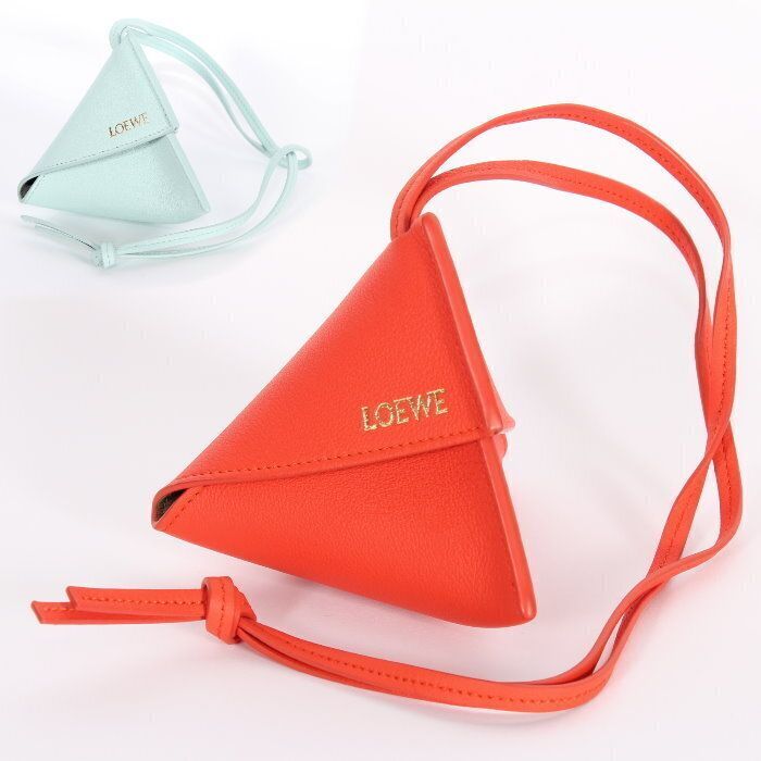 LOEWE ロエベ パズル フォルド チャーム アイスブルー オレンジ