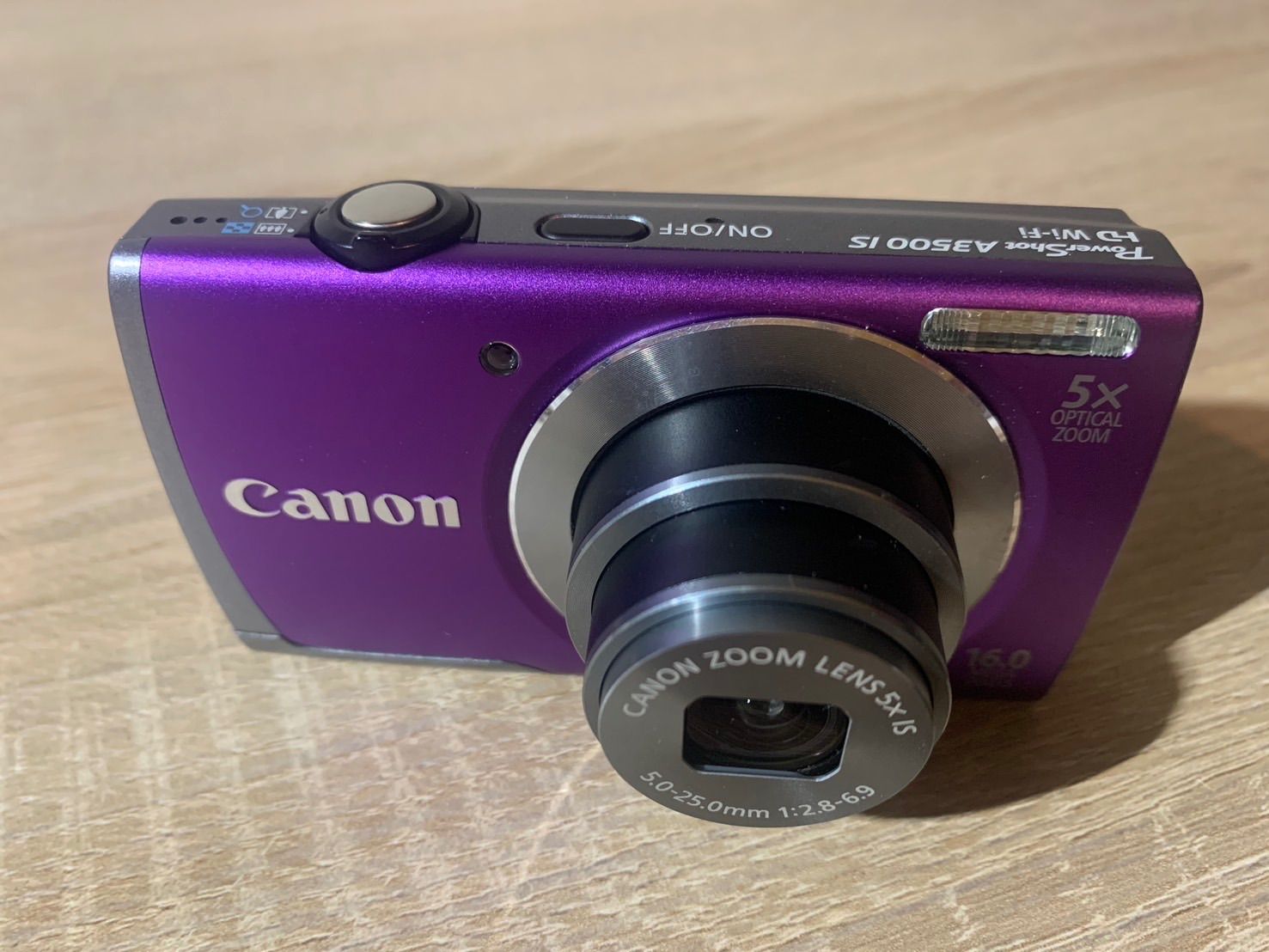 Canon パワーショット A3500 IS 紫 パープル デジタルカメラ 5567
