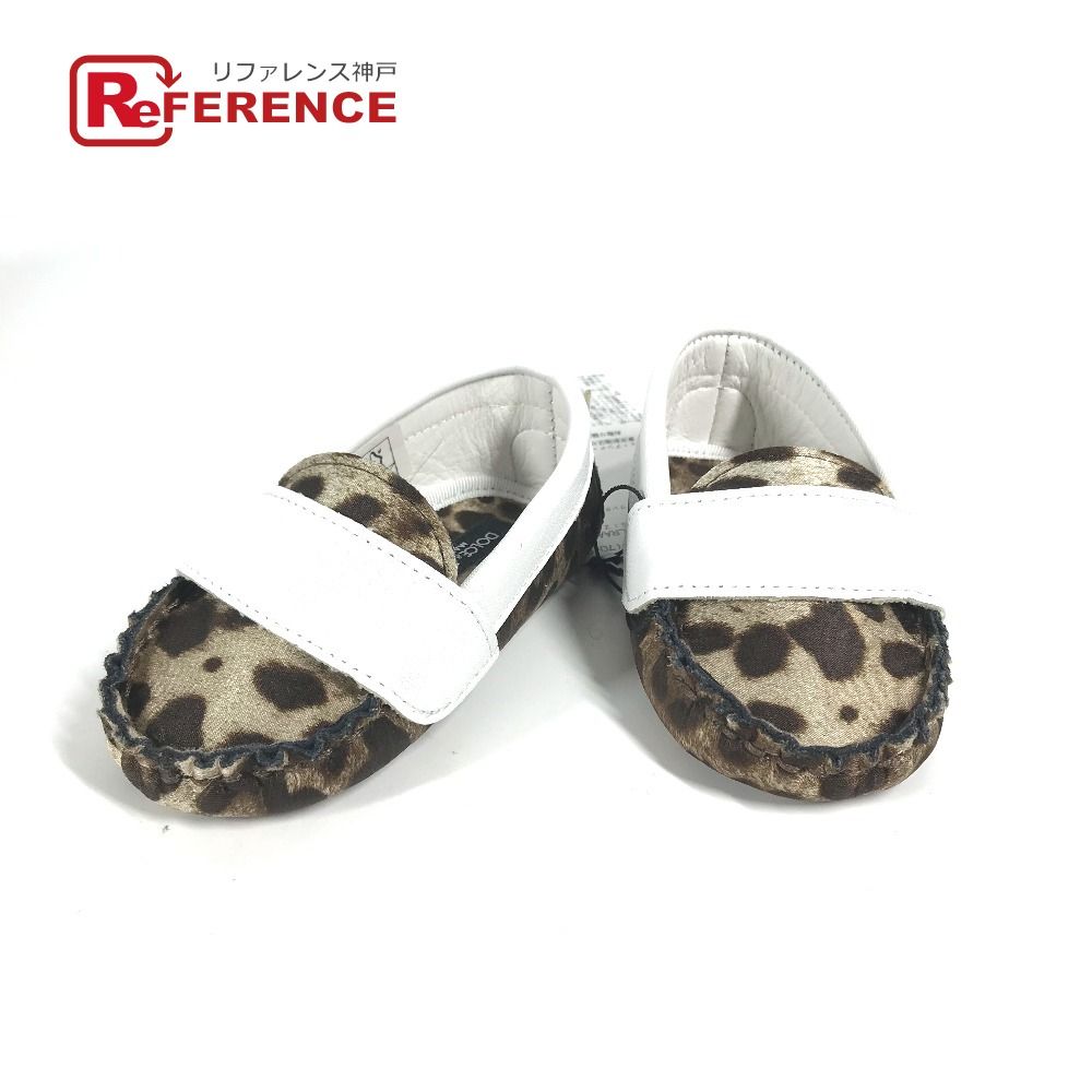 DOLCEu0026GABBANA ドルガバ ベビーシューズ レオパード 豹柄 ヒョウ シルク