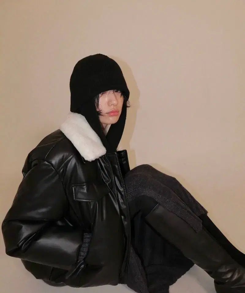 ナナ ジェニー 着用 開く yy OpenYY スカーフ ビーニー ブラック