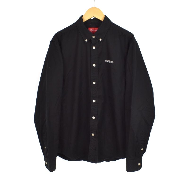 シュプリーム SUPREME 20SS Oxford Shirt オックスフォードシャツ 長袖 ボタンダウン S 黒 ブラック