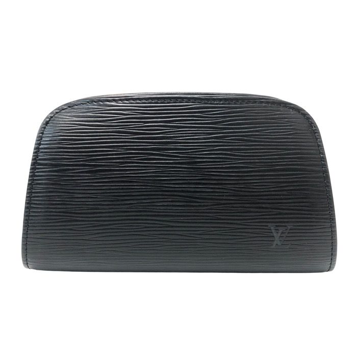 【美品】ルイヴィトン エピ ポーチ ドーフィーヌPM ブラック 黒 LOUIS VUITTON ルイ・ヴィトン 小物入れ ドーフィーヌPM M48442