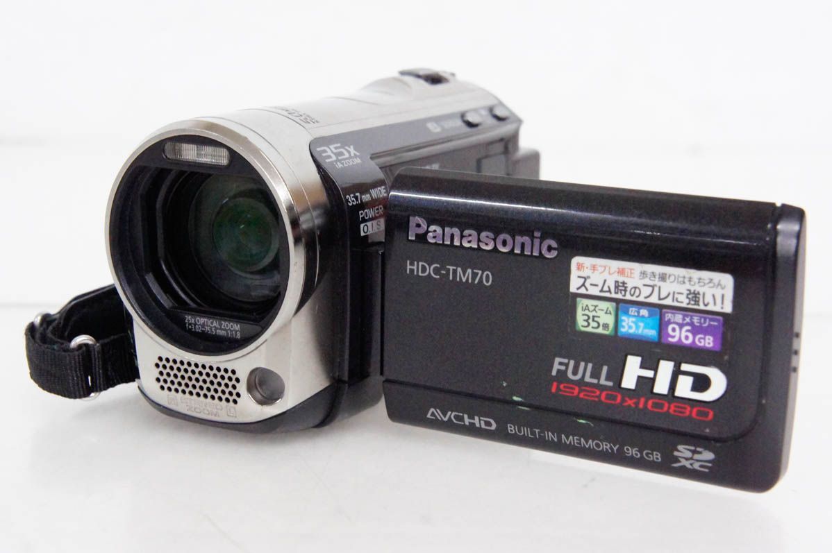 中古】C Panasonicパナソニック デジタルハイビジョンビデオカメラ HDC-TM70-K メモリータイプ - メルカリ