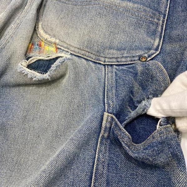愛おしい Carhartt 90s ダブルニー ペインターデニム リペアあり インディゴ サイズW33相当 カーハート 24