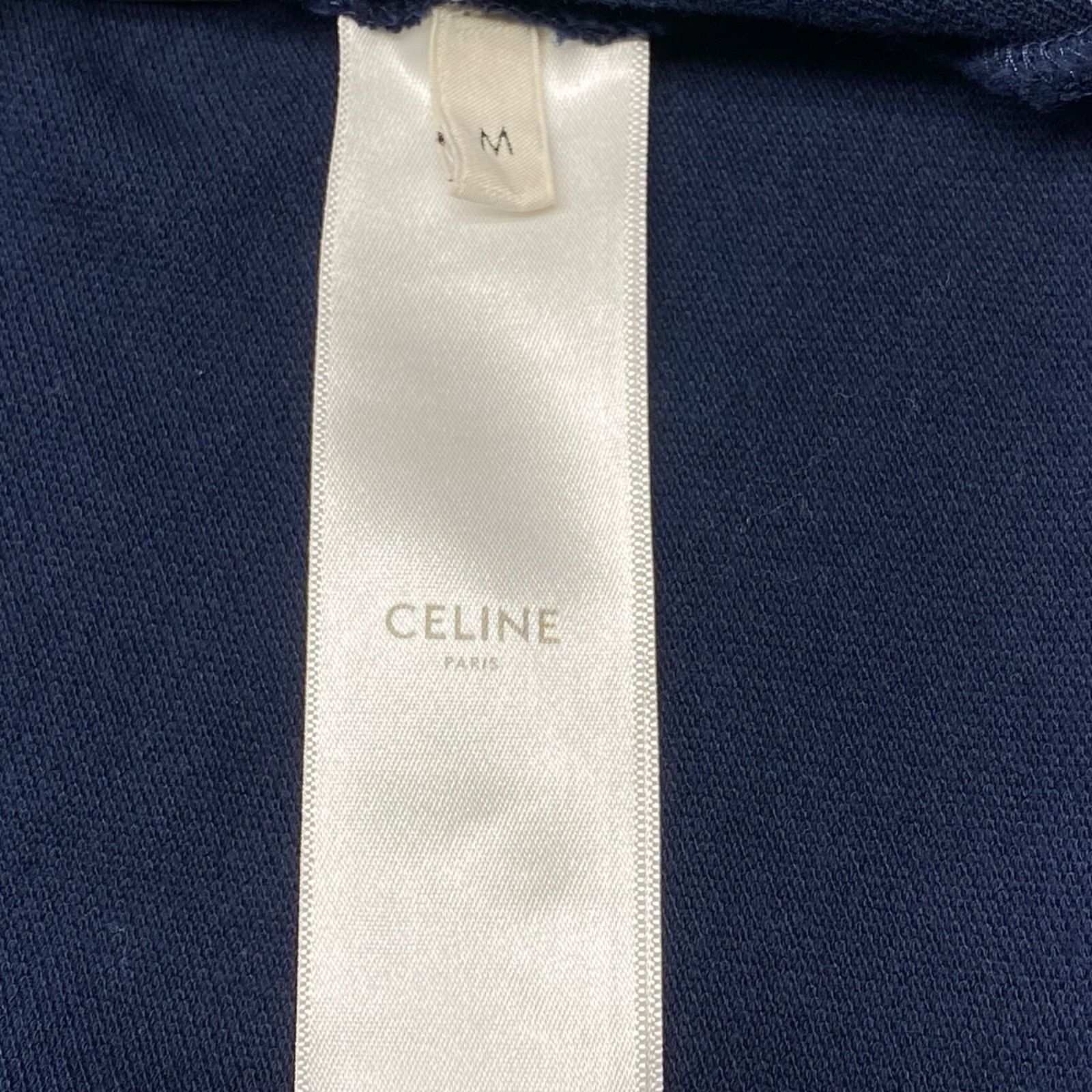 美品 セリーヌ CELINE クラシック ポロシャツ コットンピケ M