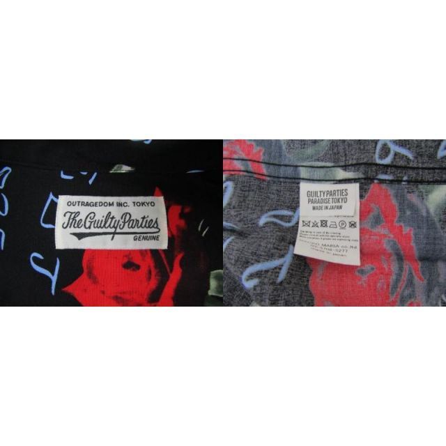 ワコマリア シャツ　半袖　M GUILTY PARTIES レーヨンシャツ WACKO MARIA ワコマリア Guilty Parties xSUBLIME HAWAIIAN