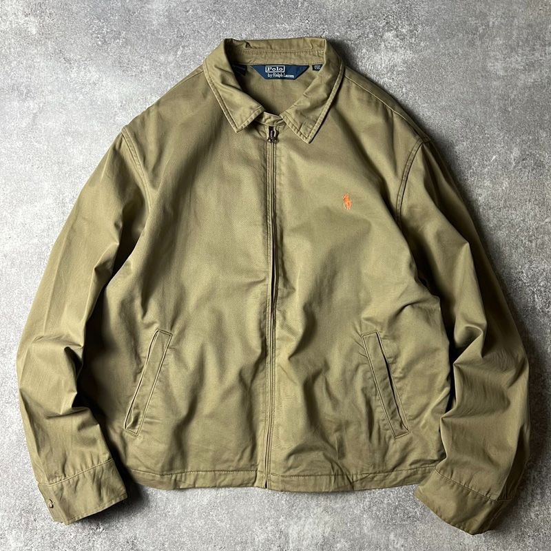 90s POLO RALPH LAUREN コットン スイングトップ ジャケット XXL / 90 