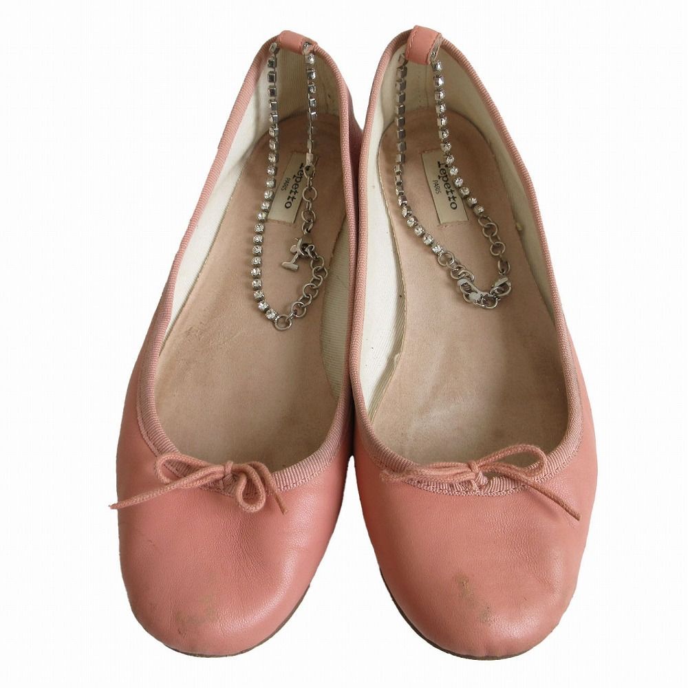 ★美品★Repettoレペット ピンク 型押しバレエシューズ36 1/2サイズ レペット Repetto 【NEW SIZE】repetto バレエシューズ Lili