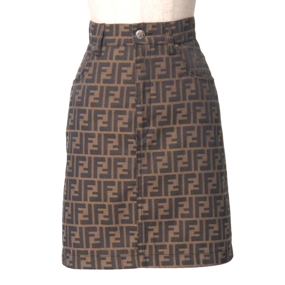 □美品□FENDI フェンディ ミニスカート サイズ38 FF ダブルF □美品□FENDI フェンディ ミニスカート サイズ38 FF ダブルF